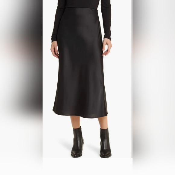 Treasure & Bond Dresses & Skirts - TREASURE & BOND Bias Cut Satin Midi Skirt!